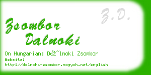 zsombor dalnoki business card